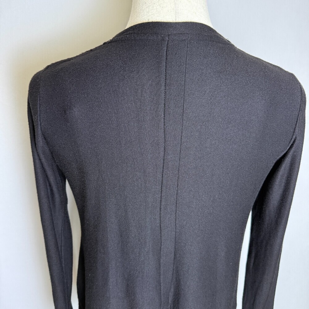 Cuddl Duds Cozy Jersey Fleece Split-V Pullover Sz M VERY SOFT Black Long Sleeves - Picture 6 of 15
